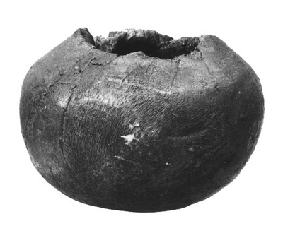 Wooden bowl from Christiansmose. Wooden vessels