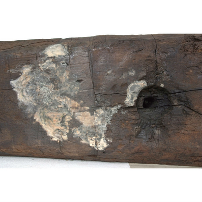 Figure 1: Salt precipitation on the surface of a part of a conserved archaeological shipwreck. Short project description